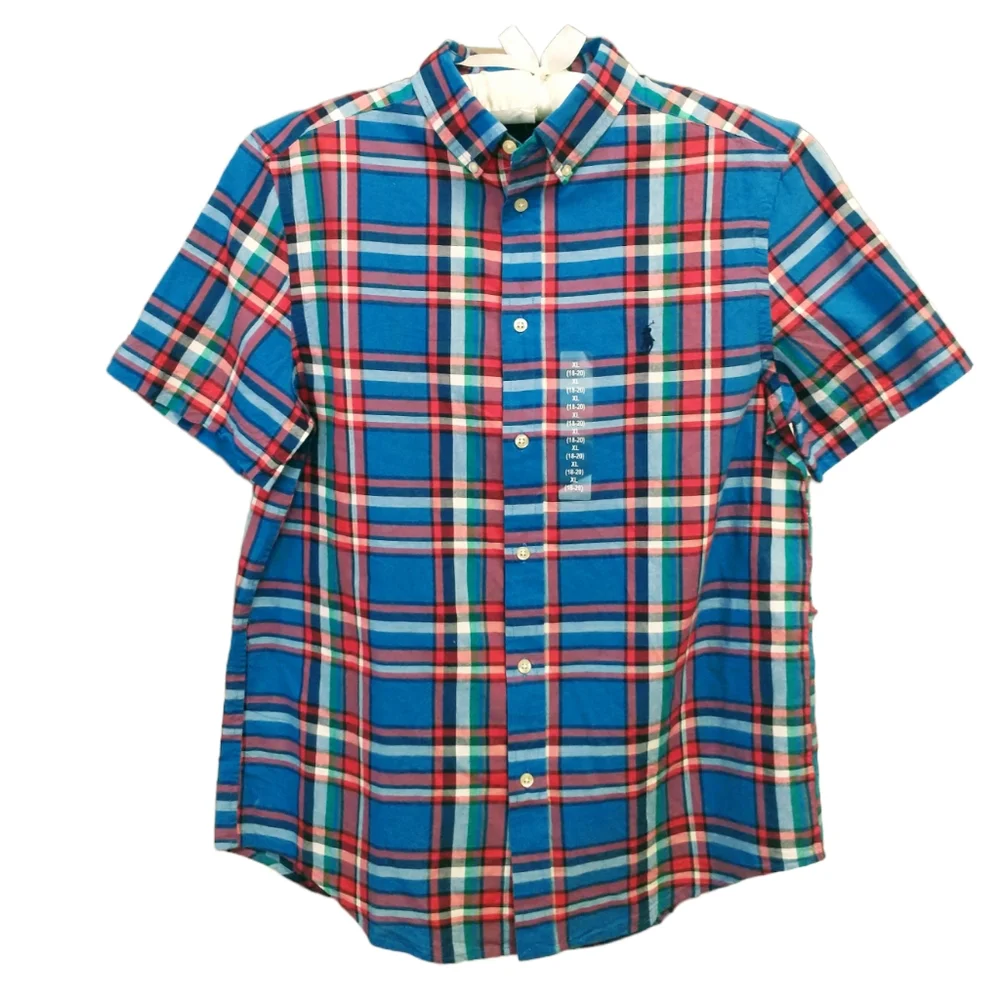 NWT Ralph Lauren Plaid Big Kid's Shirt